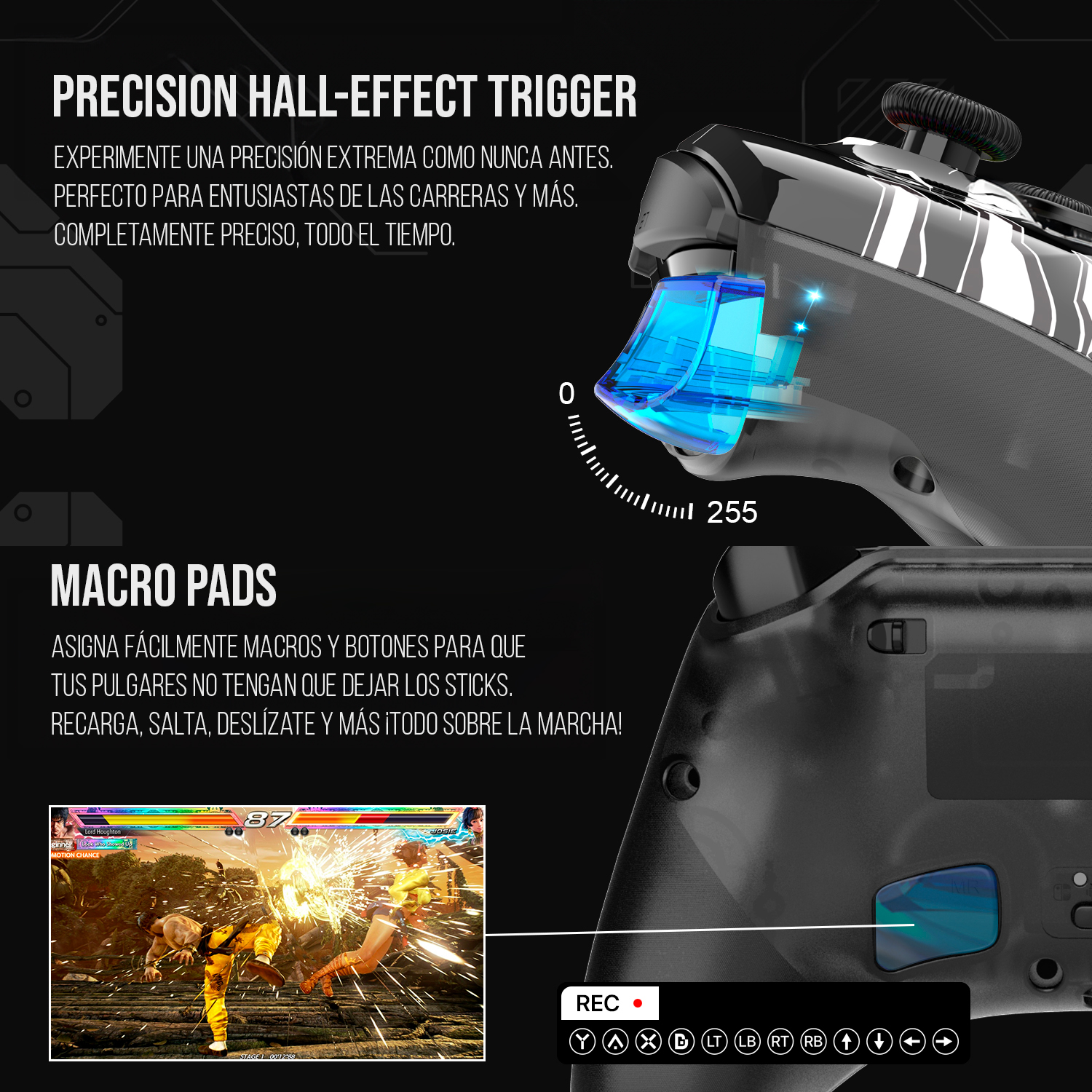 WGP15 EOS PRO Epsilon Control Inalámbrico Multiplataforma PC Nintendo Switch 10