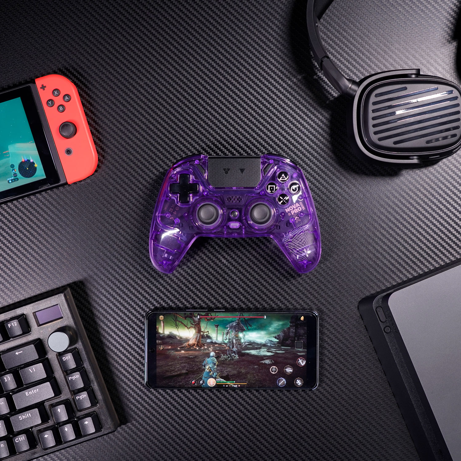 WGP14V2 NOVA PRO Atomic Purple Control Inalámbrico Multiplataforma PS4 PC Switch 5