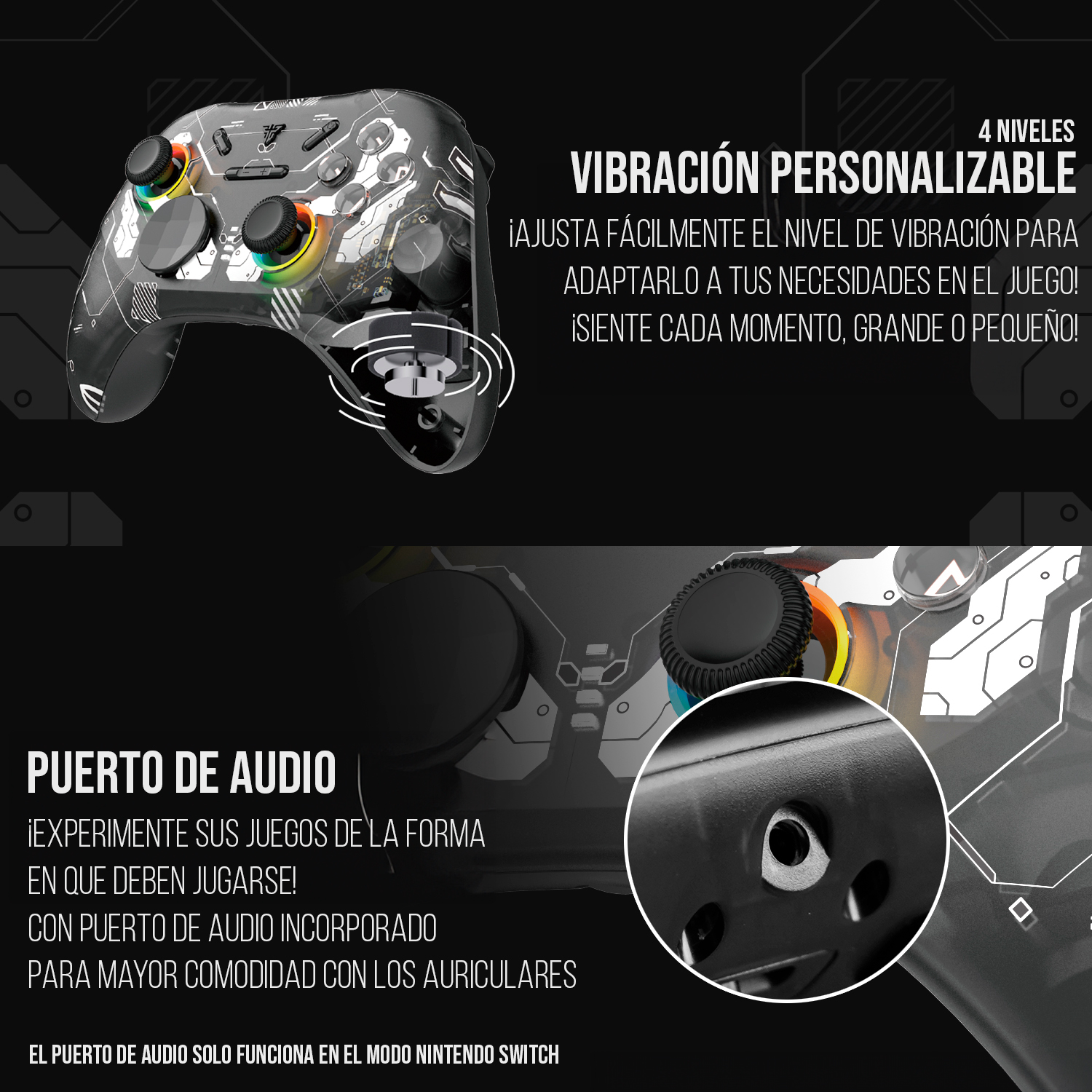 WGP15 EOS PRO Epsilon Control Inalámbrico Multiplataforma PC Nintendo Switch 11