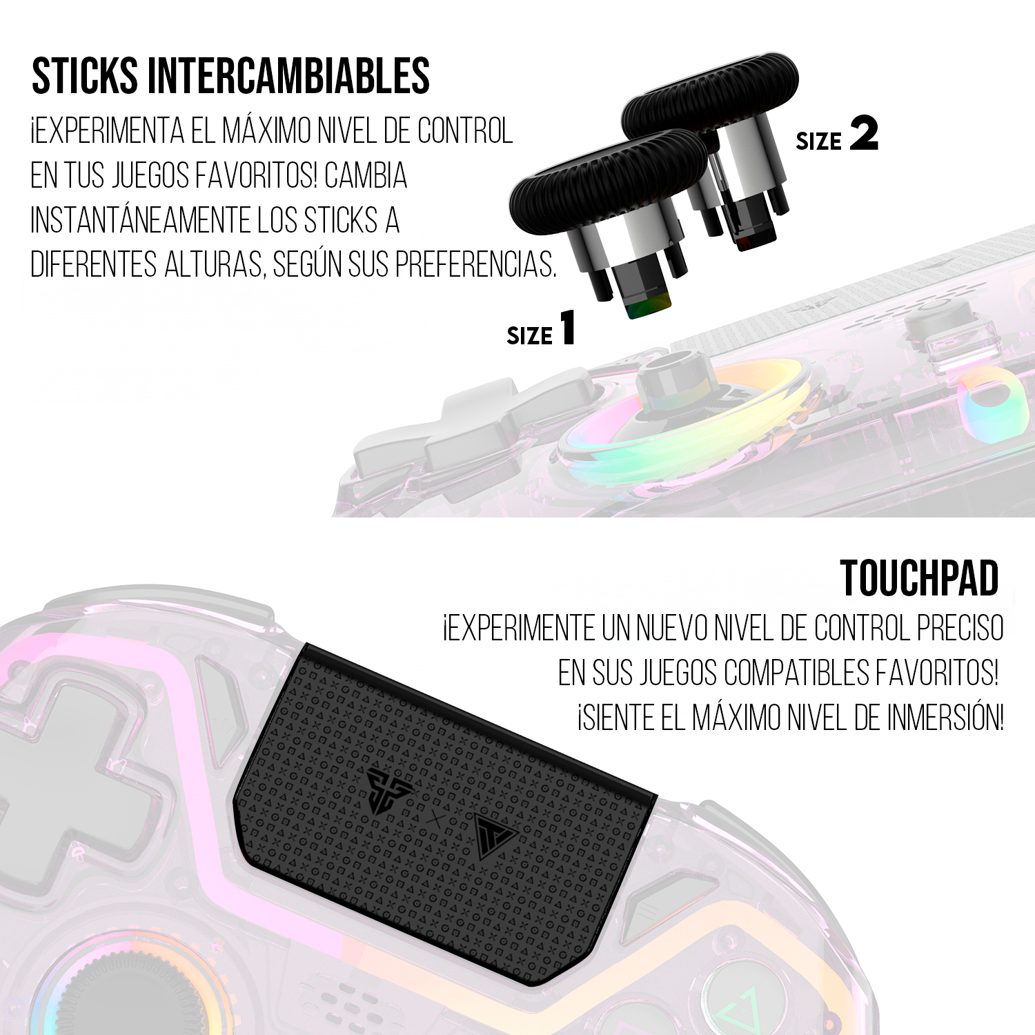 WGP14V2 NOVA PRO Atomic Purple Control Inalámbrico Multiplataforma PS4 PC Switch 13