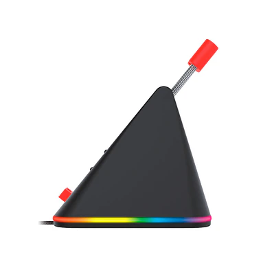 MBR01s PRISMA+ Black Bungee RGB Soporte de Cable Mouse