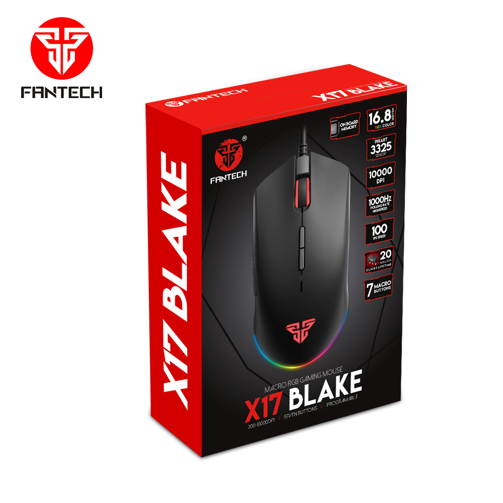 X17 BLAKE Black Mouse 10.000 DPI 5
