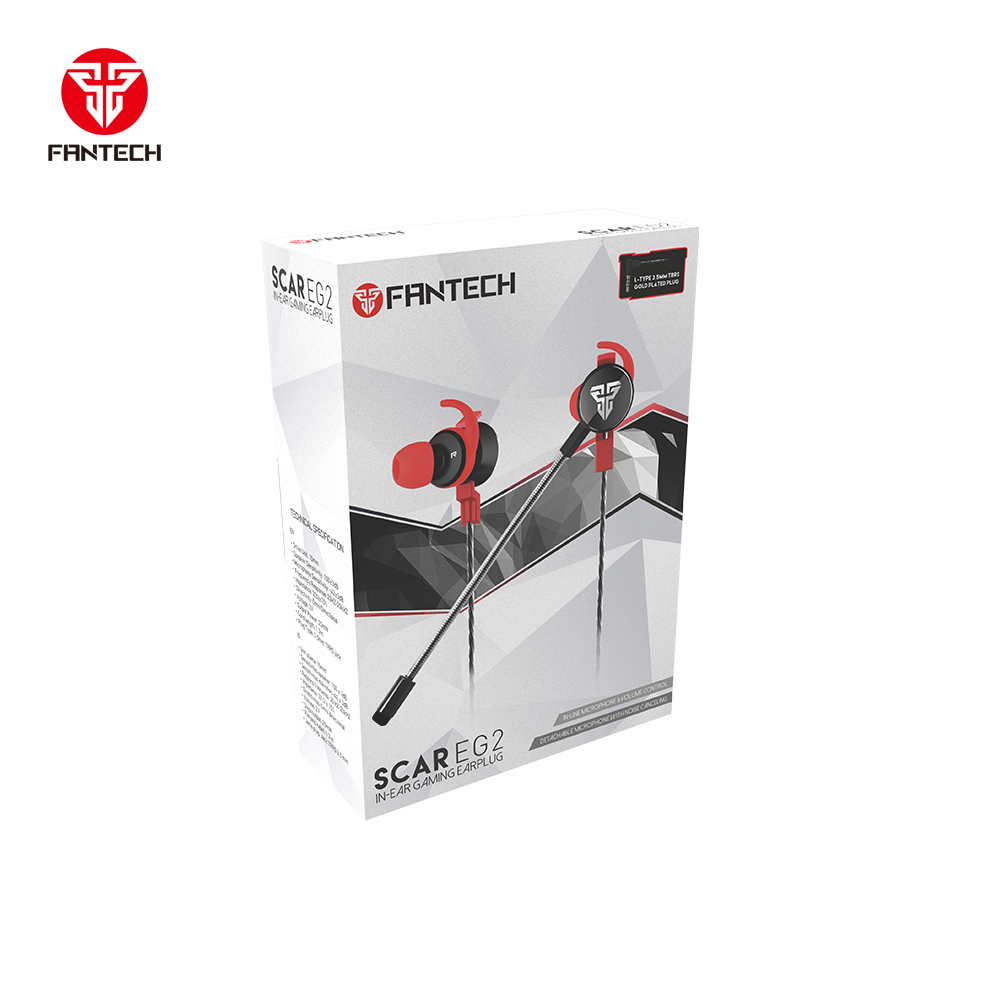 EG2 SCAR Black/Red Audífonos In Ear PTT 6