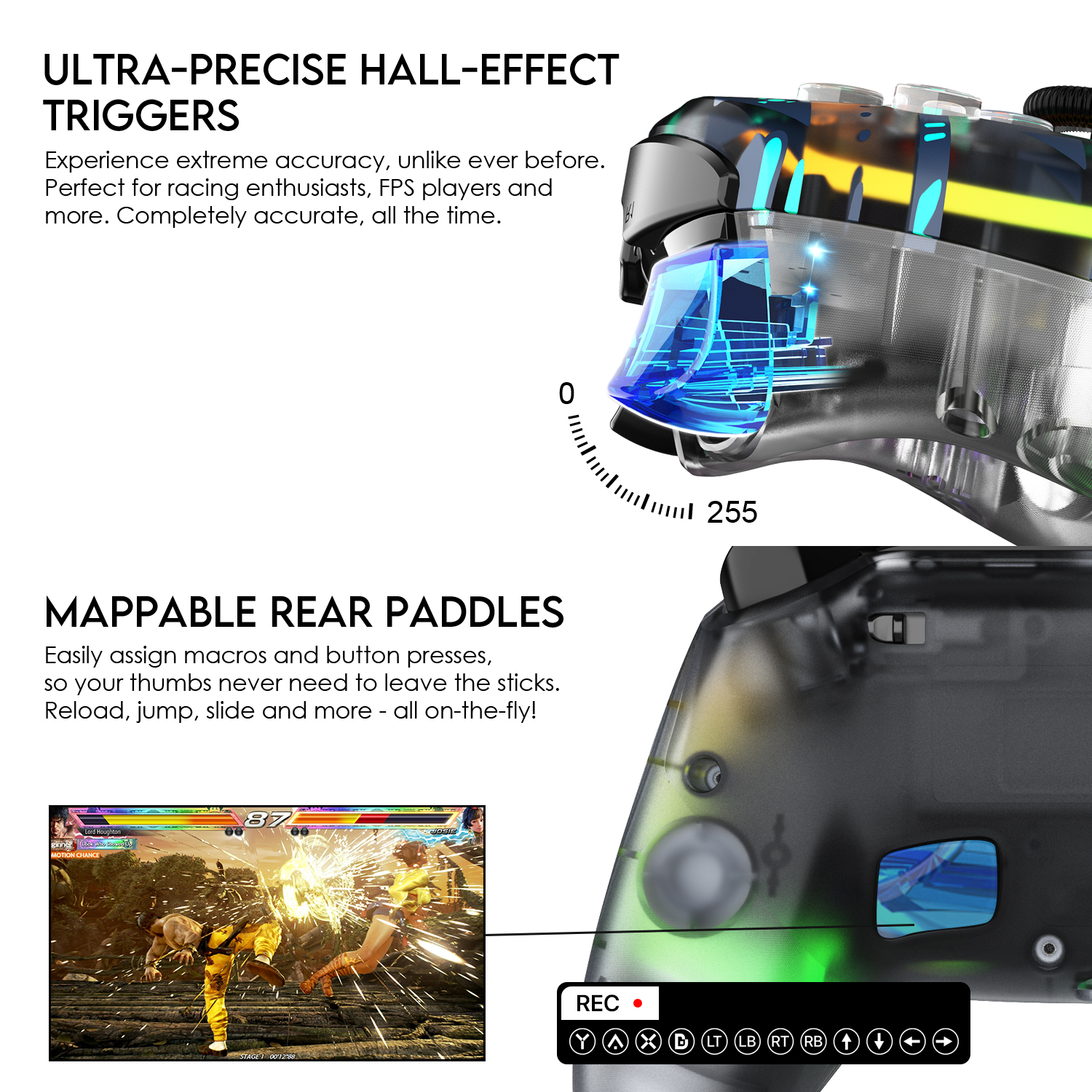 WGP14V2 NOVA PRO Polaris Control Inalámbrico Multiplataforma PS4 PC Switch 16