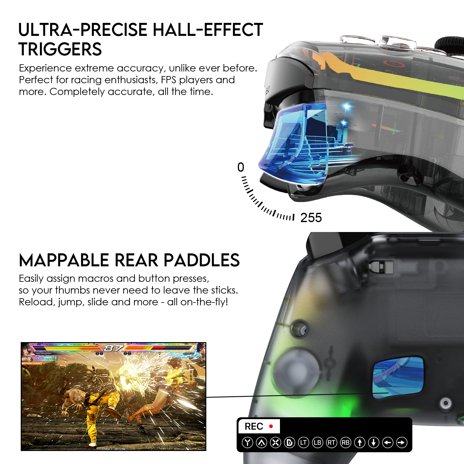 WGP14V2 NOVA PRO Atomic Black Control Inalámbrico Multiplataforma PS4 PC Switch 14