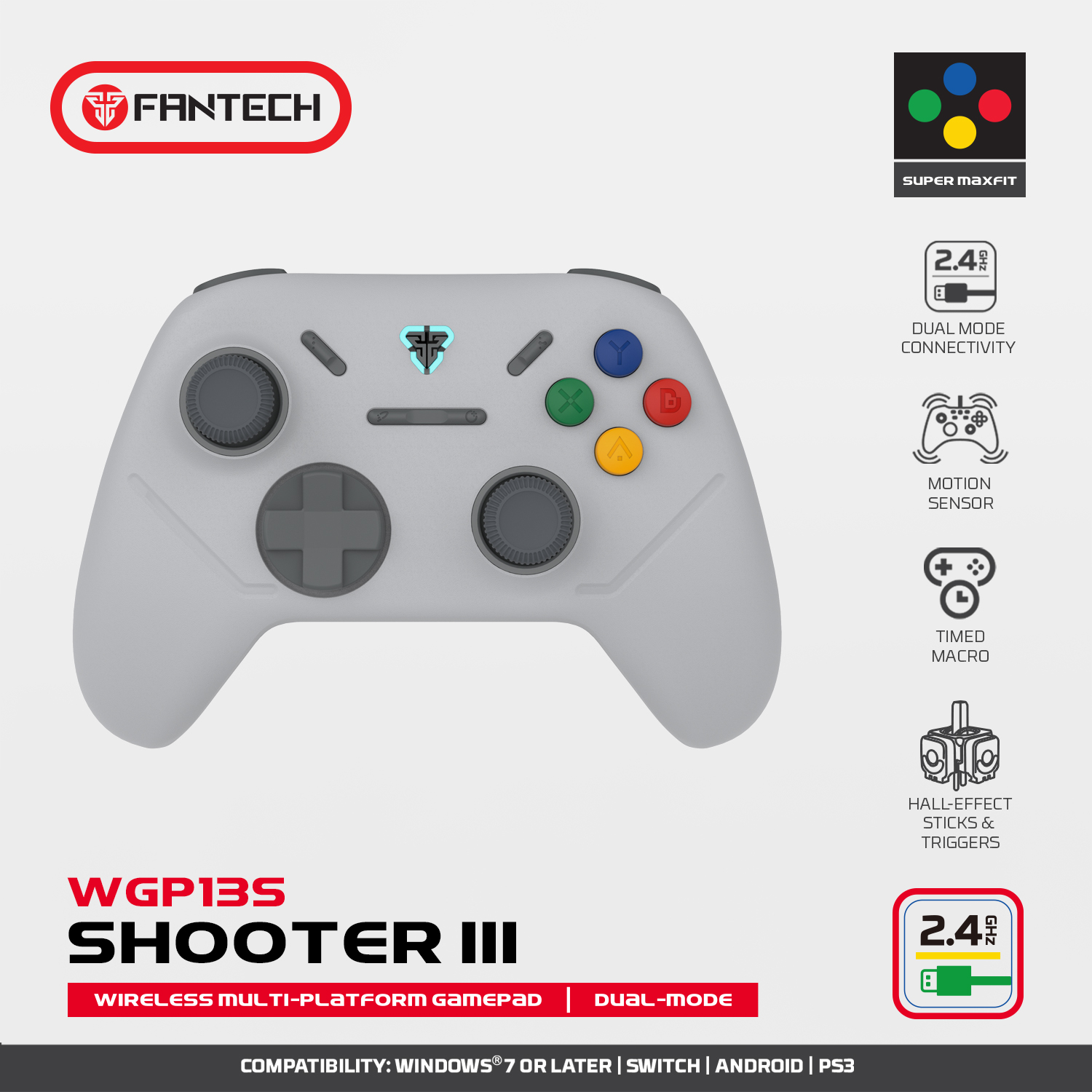 WGP13s SHOOTER III Super Famicom Edition Control Inalámbrico Multiplataforma Super Maxfit SNES 21