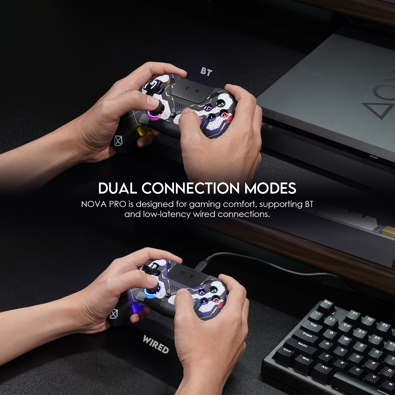 WGP14V2 NOVA PRO Epsilon Control Inalámbrico Multiplataforma PS4 PC Switch 19