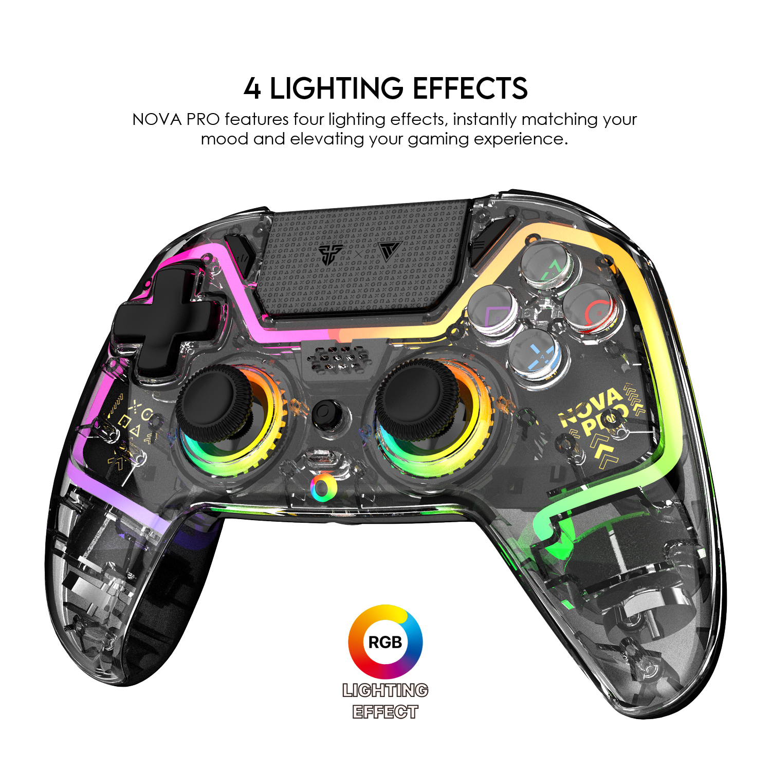 WGP14V2 NOVA PRO Atomic Black Control Inalámbrico Multiplataforma PS4 PC Switch 19