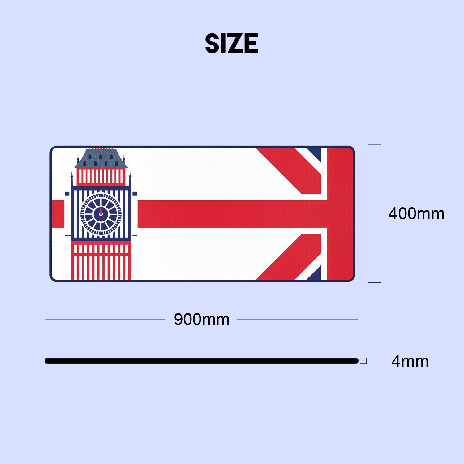 MP905 ATO London Mousepad Deskmat Talla XL 8