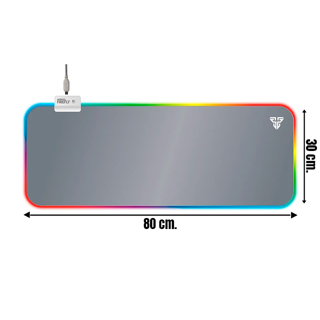 MPR800s FIREFLY Space Mousepad RGB Talla XL 1