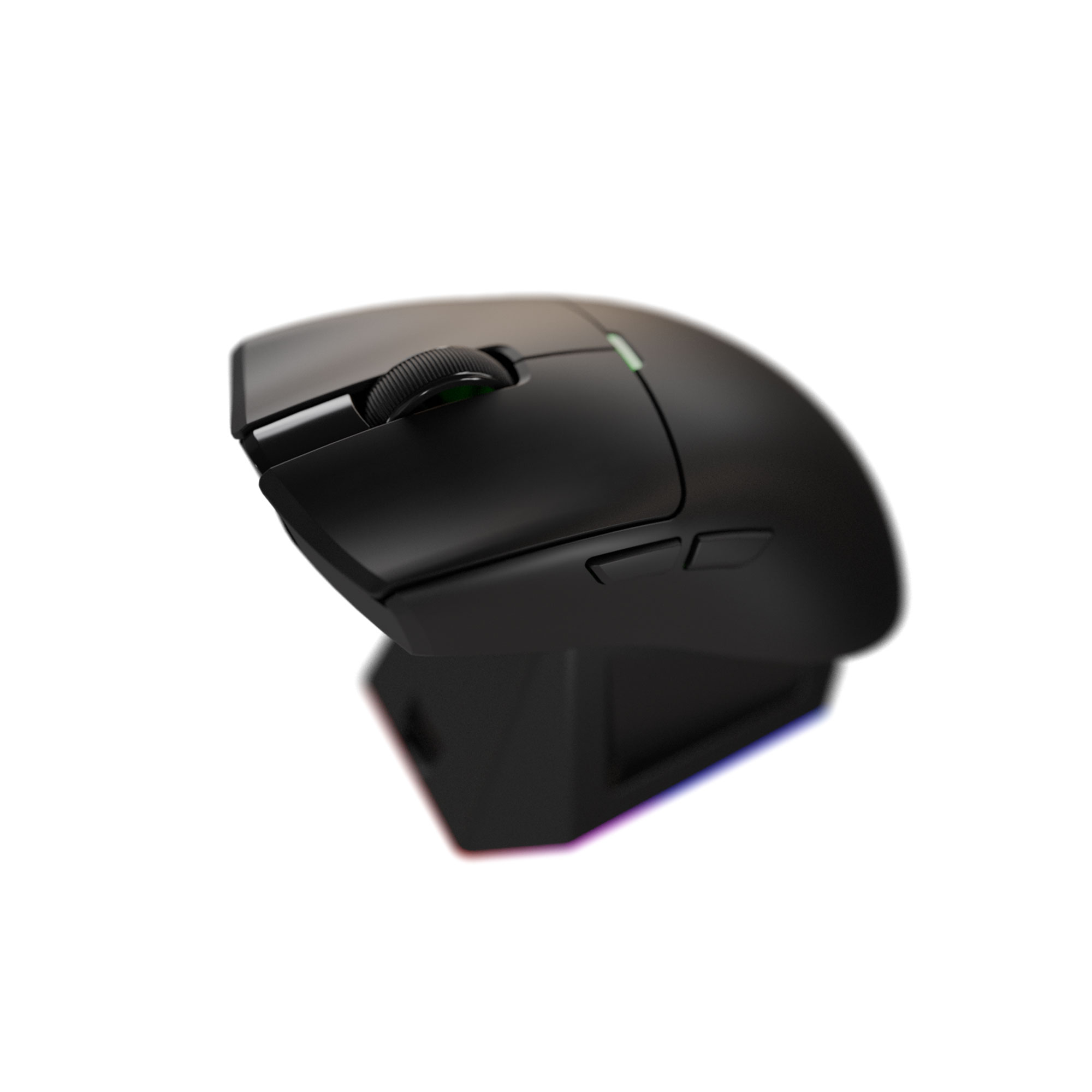 WG13E TANTO E Black Gaming Mouse Inalámbrico 12.000 DPI con dock de carga RGB 3