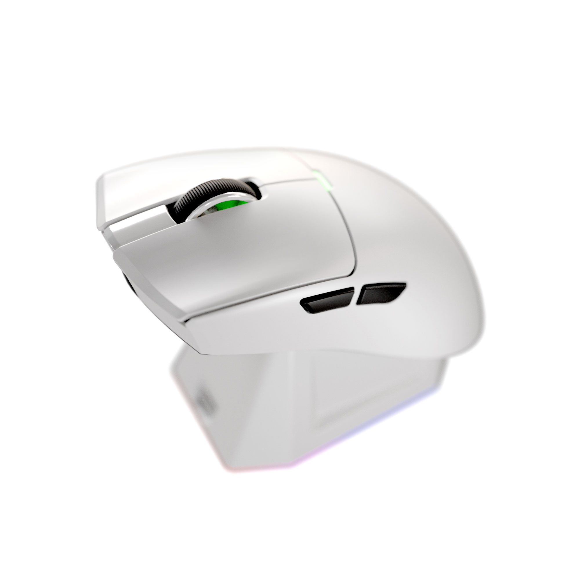 WG13 TANTO White Pro Gaming Mouse Inalámbrico 26.000 DPI con dock de carga RGB 3