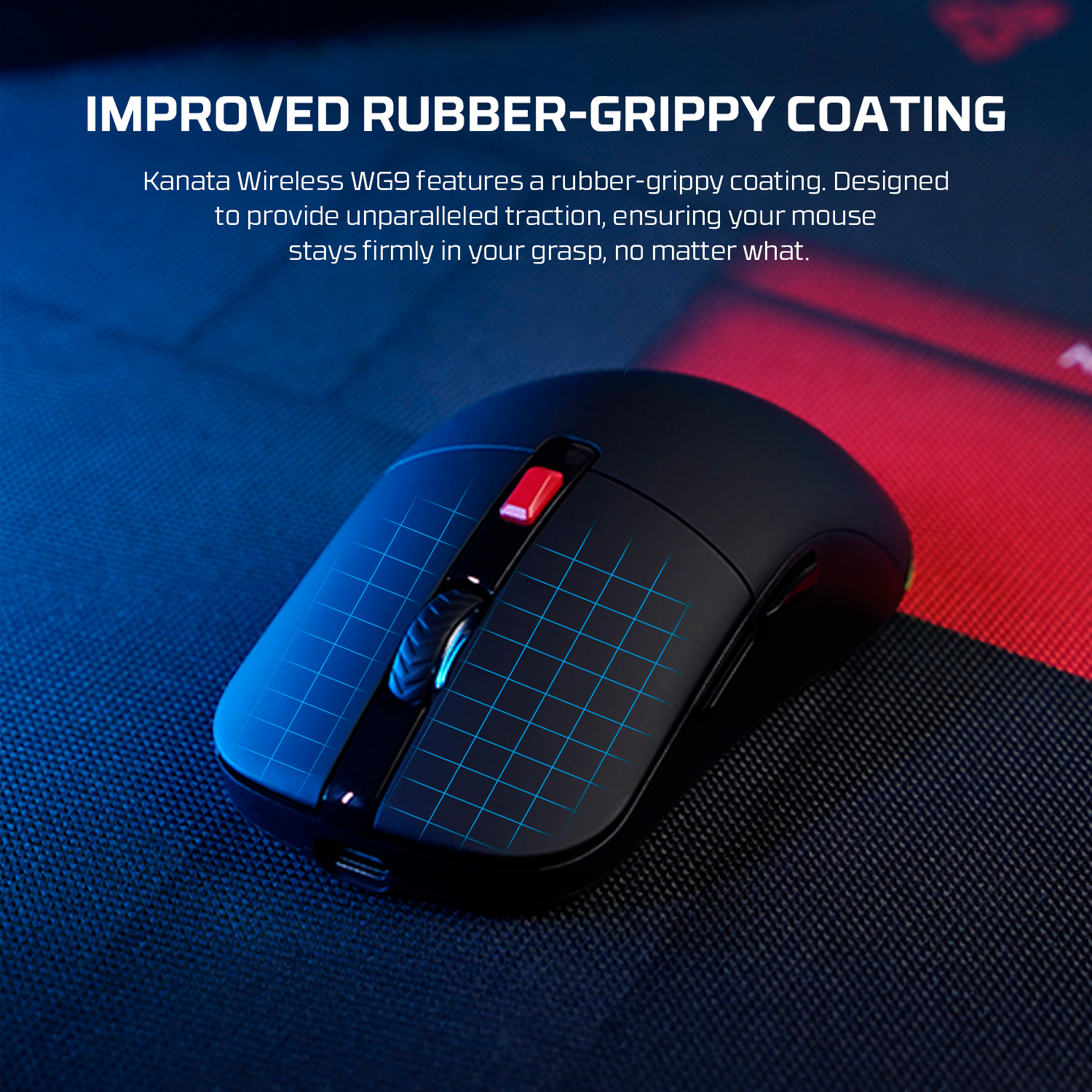 WG9 KANATA Black Mouse Inalámbrico 2.000 DPI 15