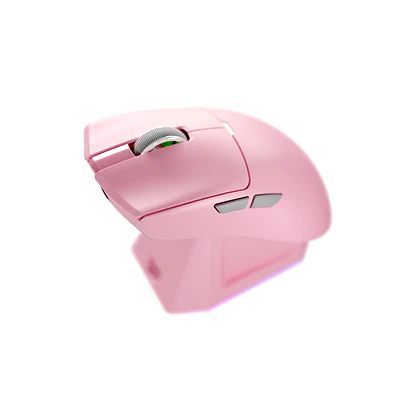 WG13s TANTO S Pink Ultimate Gaming Mouse Inalámbrico 26.000 DPI y 8.000 Hz con dock de carga RGB