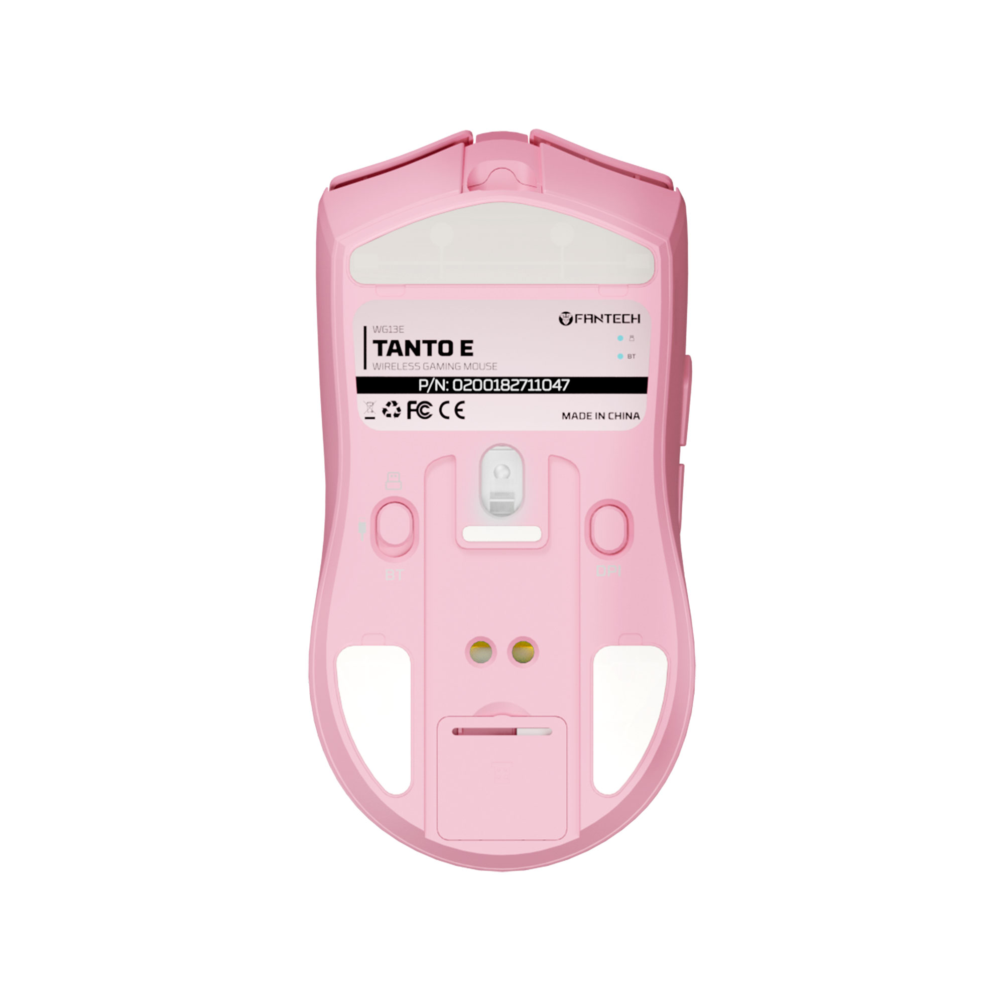 WG13E TANTO E Pink Gaming Mouse Inalámbrico 12.000 DPI con dock de carga RGB 6