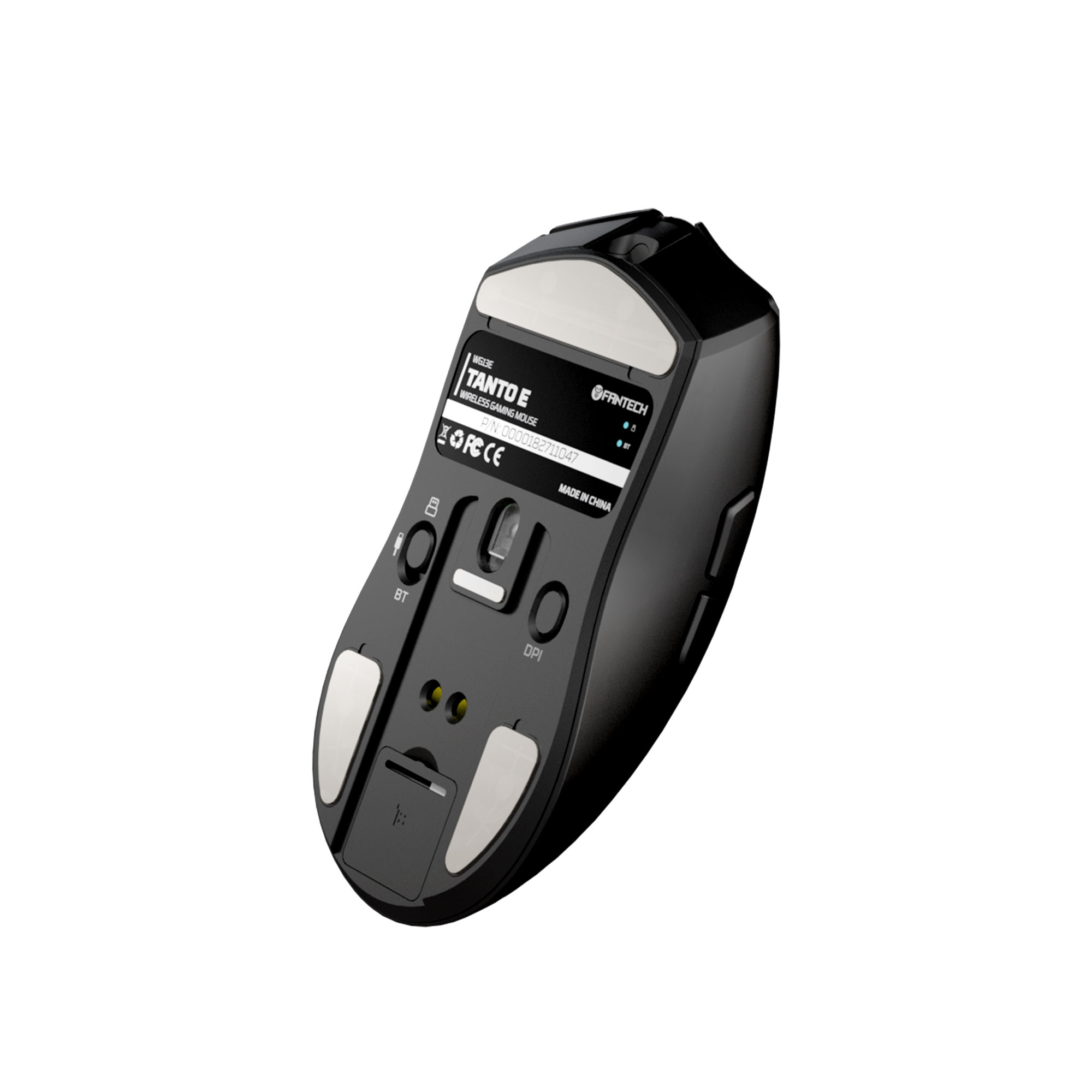 WG13E TANTO E Black Gaming Mouse Inalámbrico 12.000 DPI con dock de carga RGB 9