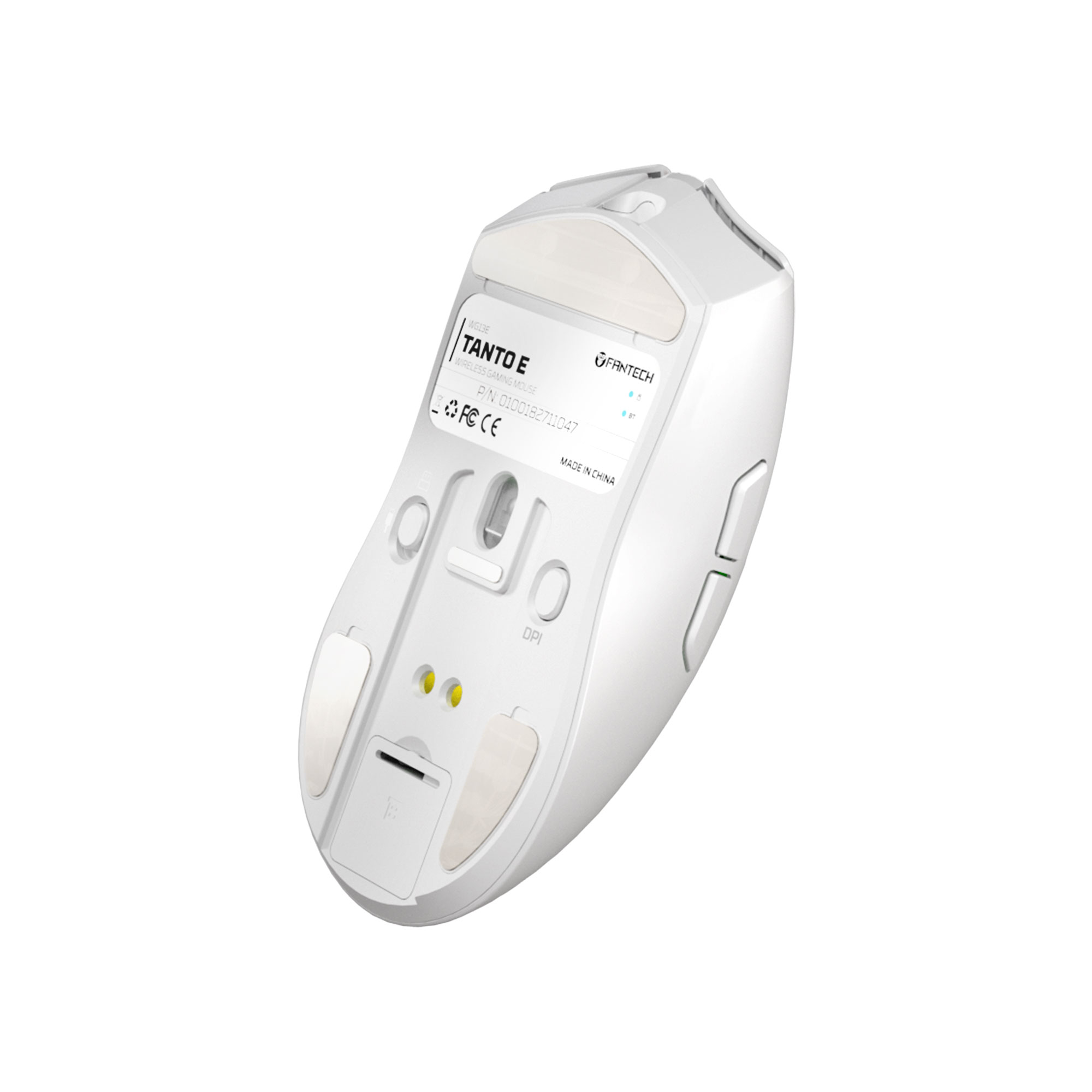 WG13E TANTO E White Gaming Mouse Inalámbrico 12.000 DPI con dock de carga RGB 9