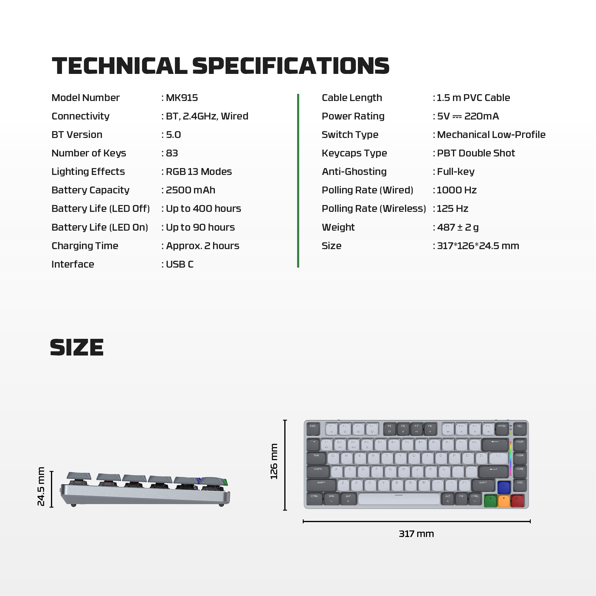 MK915 MAXFIT AIR83 Super Famicom Edition Teclado Inalámbrico aRGB Super Maxfit SNES 30