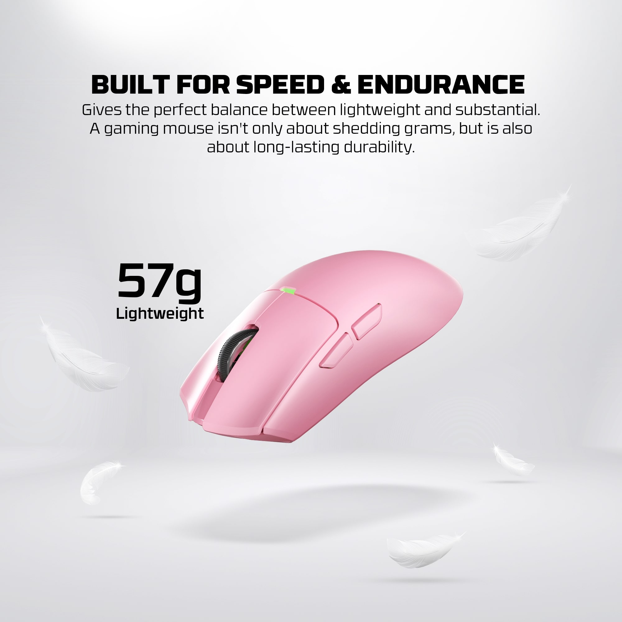 WG13E TANTO E Black Gaming Mouse Inalámbrico 12.000 DPI con dock de carga RGB 18