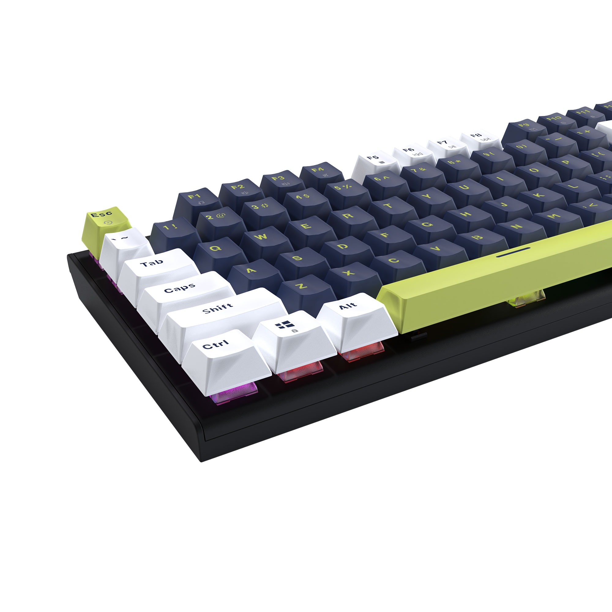 MK877s ATOM87s Mori Blue Teclado mecánico 80% Hot-Swappable Layout USA 3