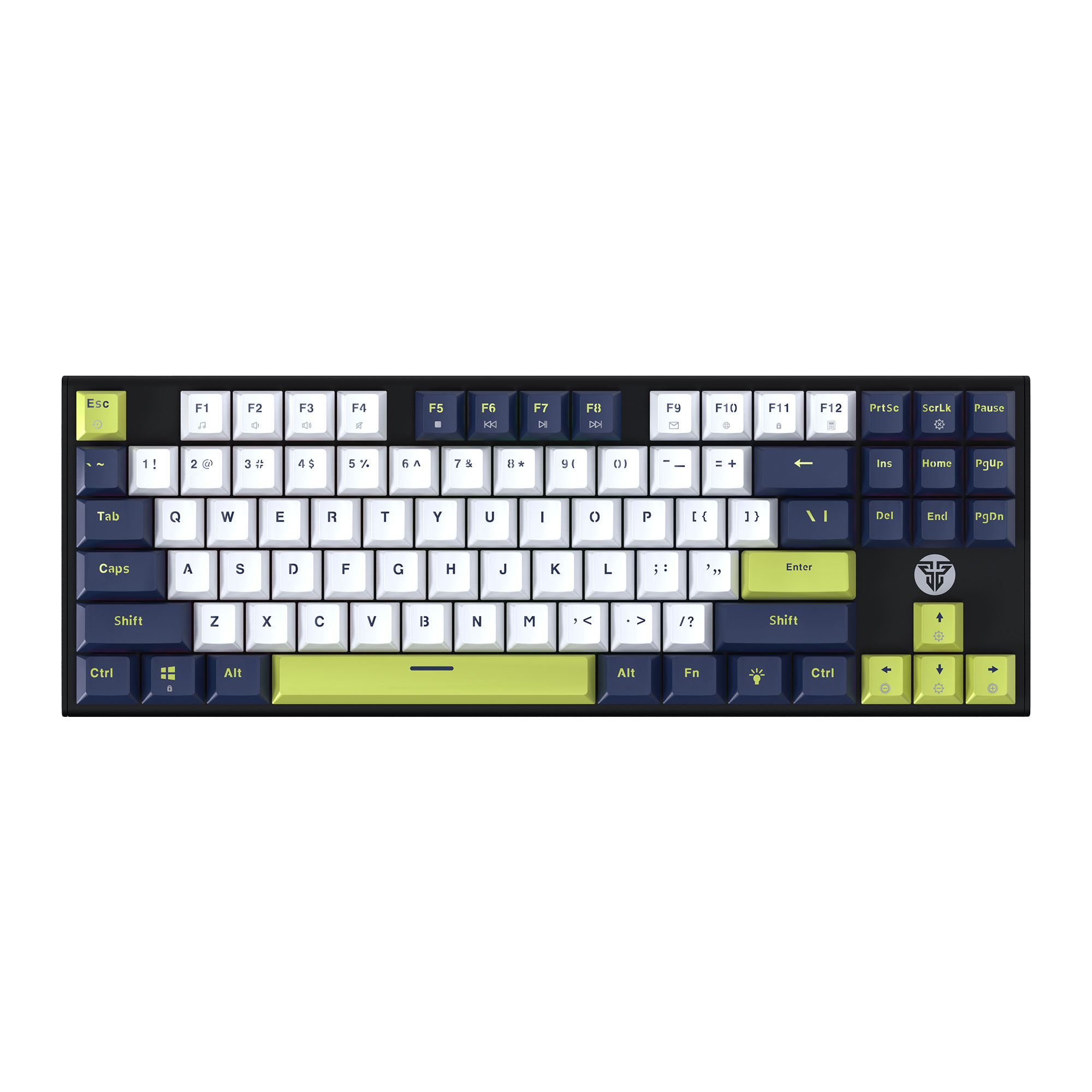 MK877s ATOM87s Mori White Teclado mecánico 80% Hot-Swappable Layout USA 1