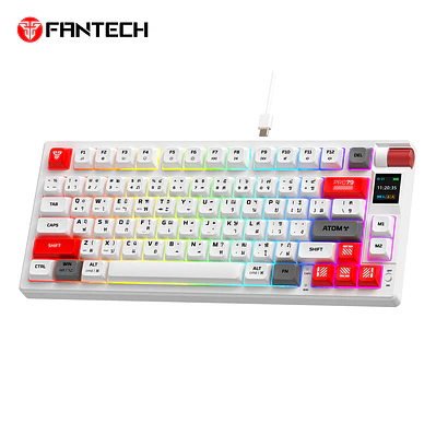MK917 ATOM PRO79 White Teclado Mecánico Inalámbrico con Pantalla