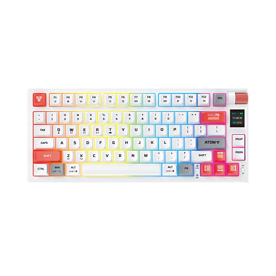 MK917 ATOM PRO79 White Teclado Mecánico Inalámbrico con Pantalla