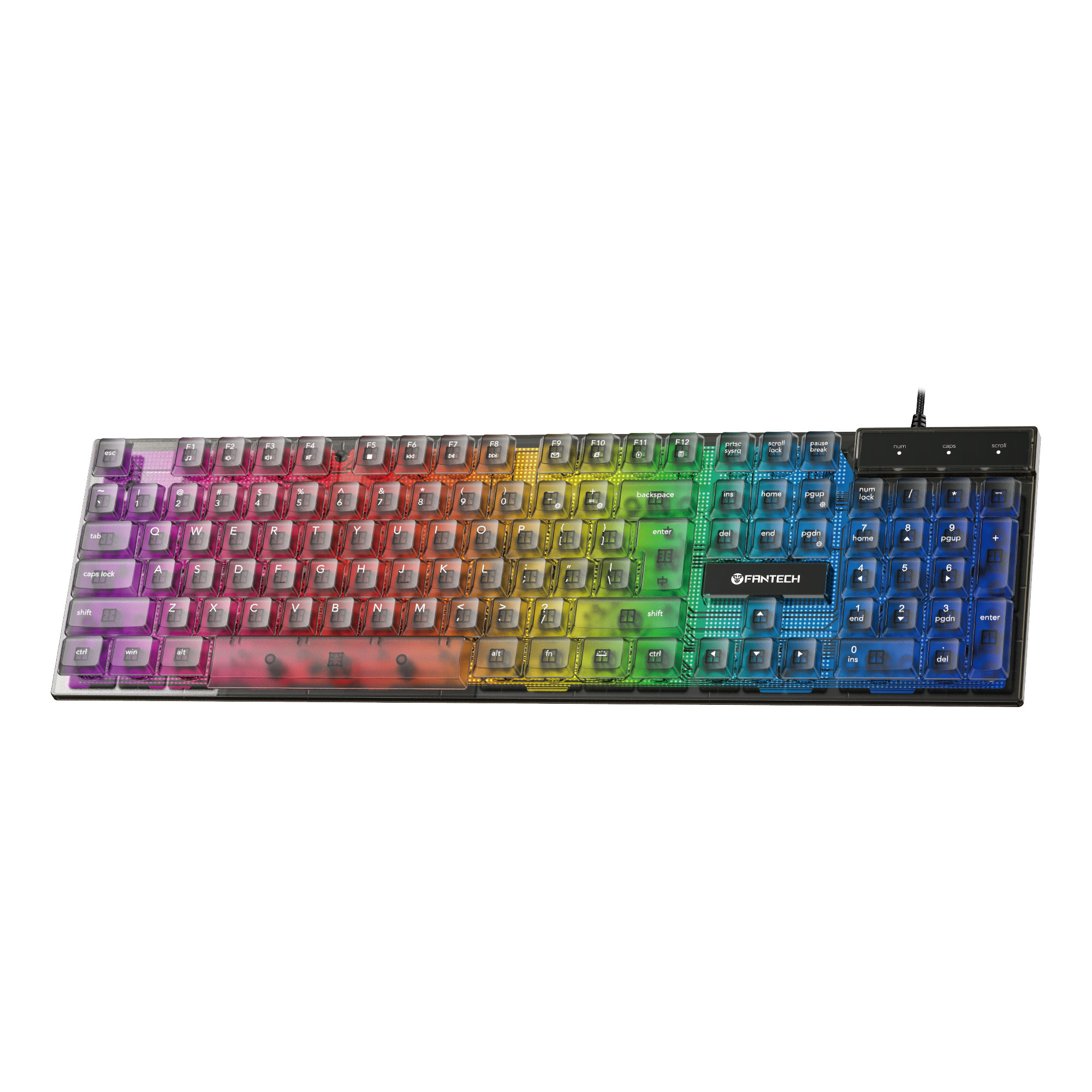 K515 SHIKARI Black Teclado Membrana RGB 1