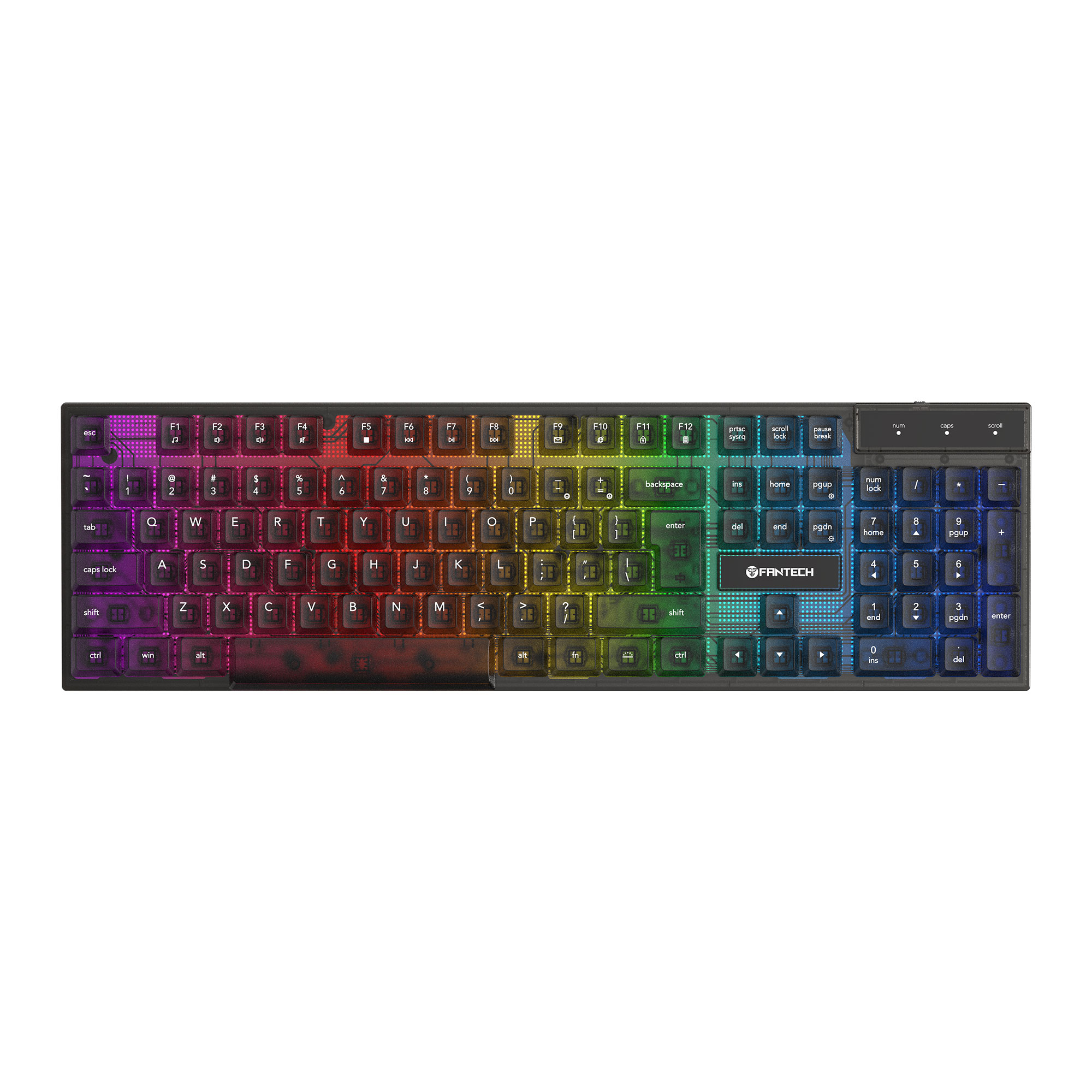K515 SHIKARI Black Teclado Membrana RGB 2