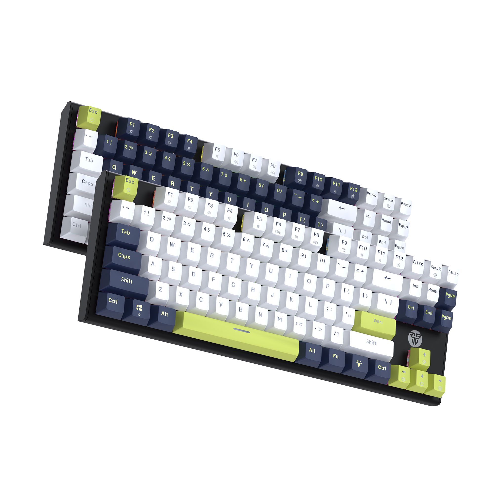 MK877s ATOM87s Mori Blue Teclado mecánico 80% Hot-Swappable Layout USA 8