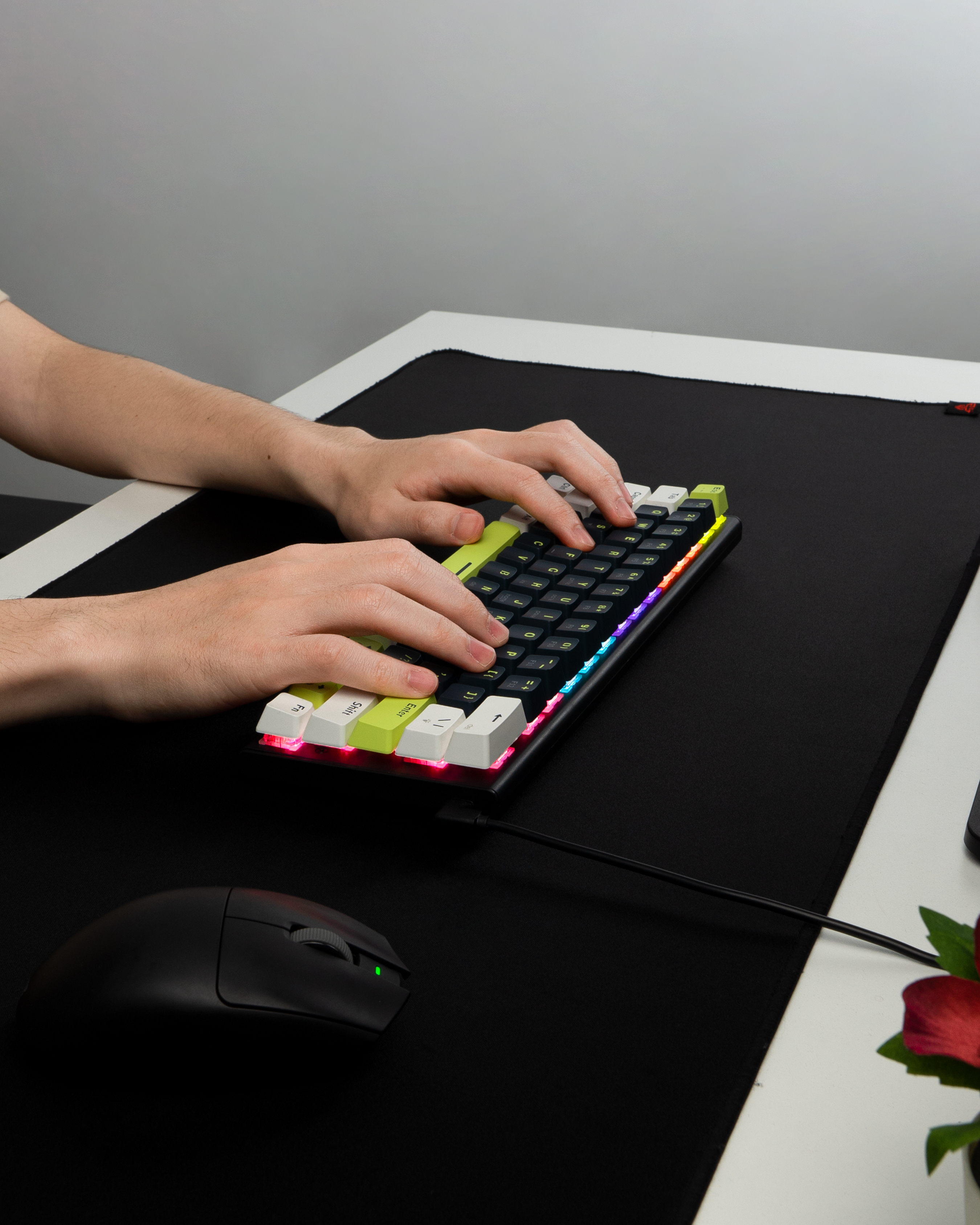 MK874V2 ATOM63 Mori Blue Teclado Mecánico 60% Hot-Swappable Layout USA 13