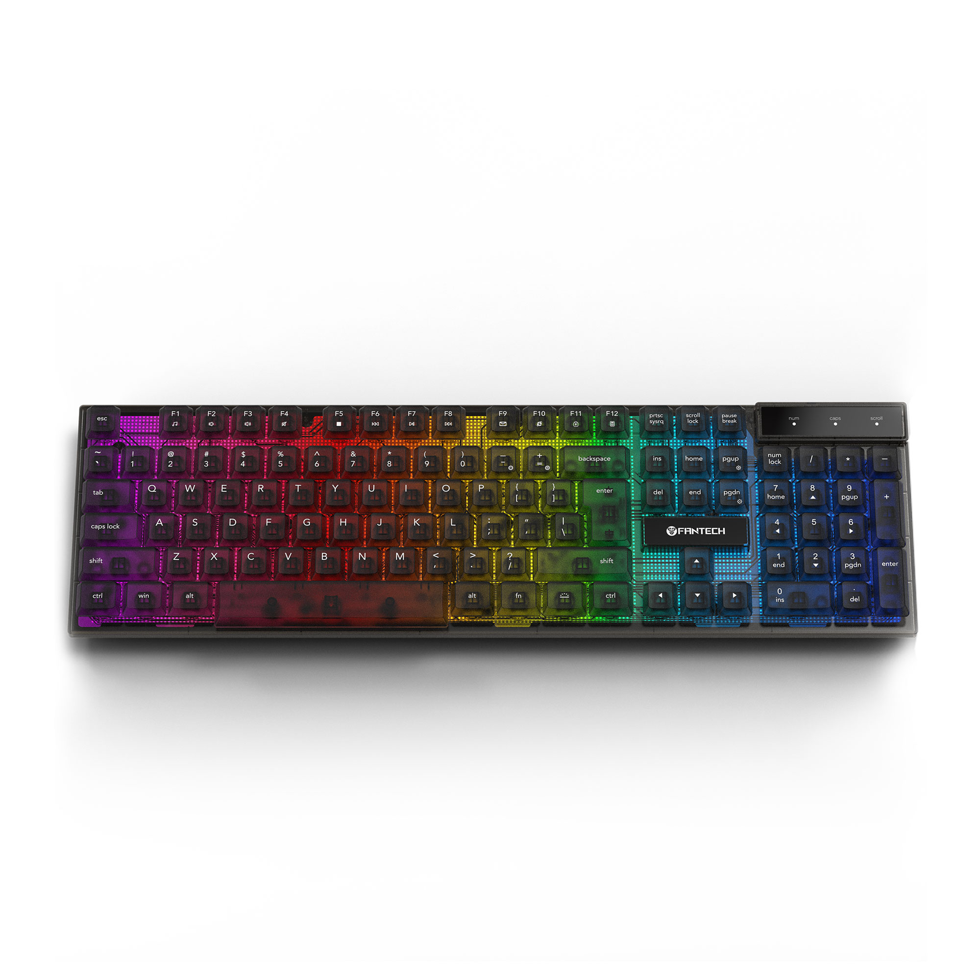 K515 SHIKARI Black Teclado Membrana RGB 4