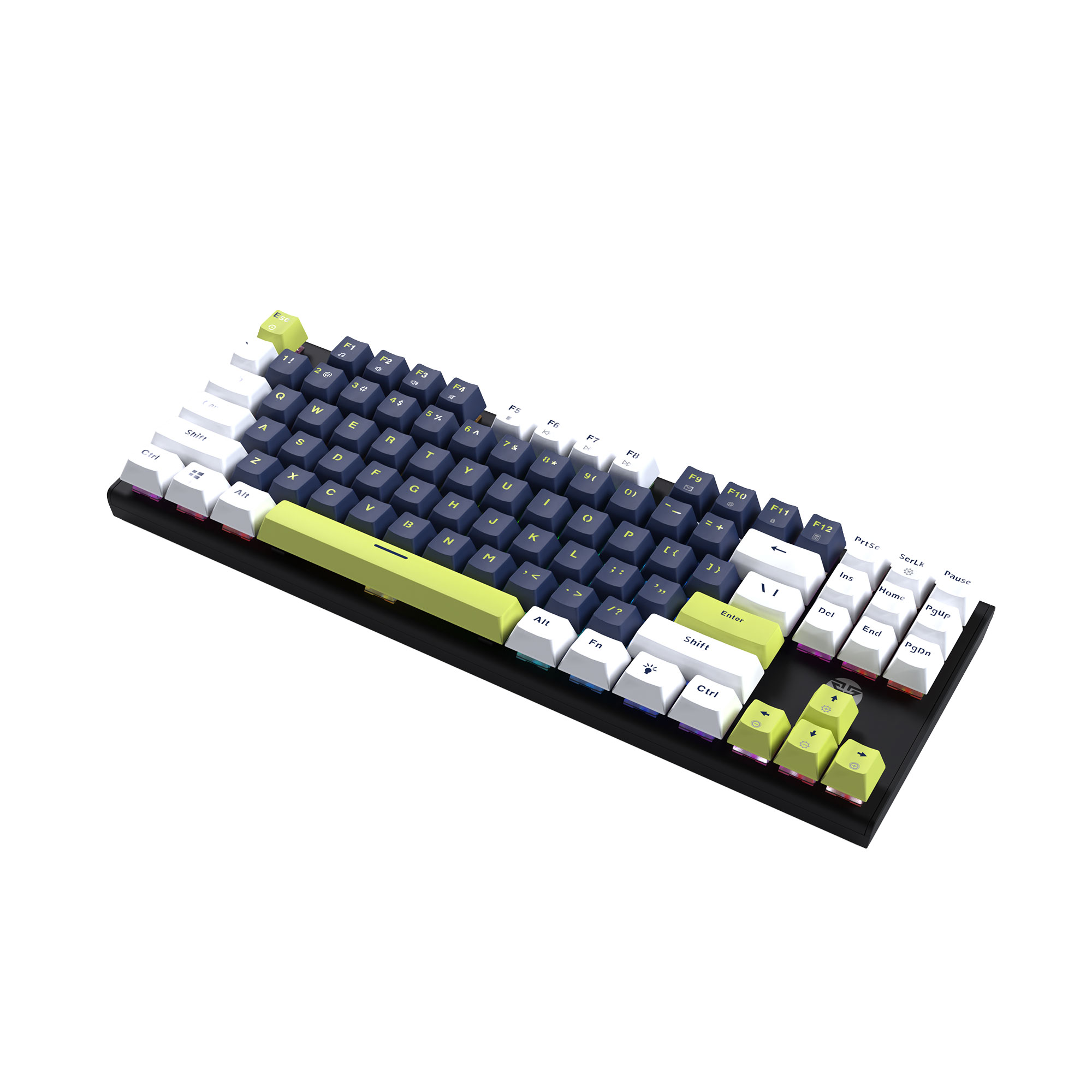 MK877s ATOM87s Mori Blue Teclado mecánico 80% Hot-Swappable Layout USA 9