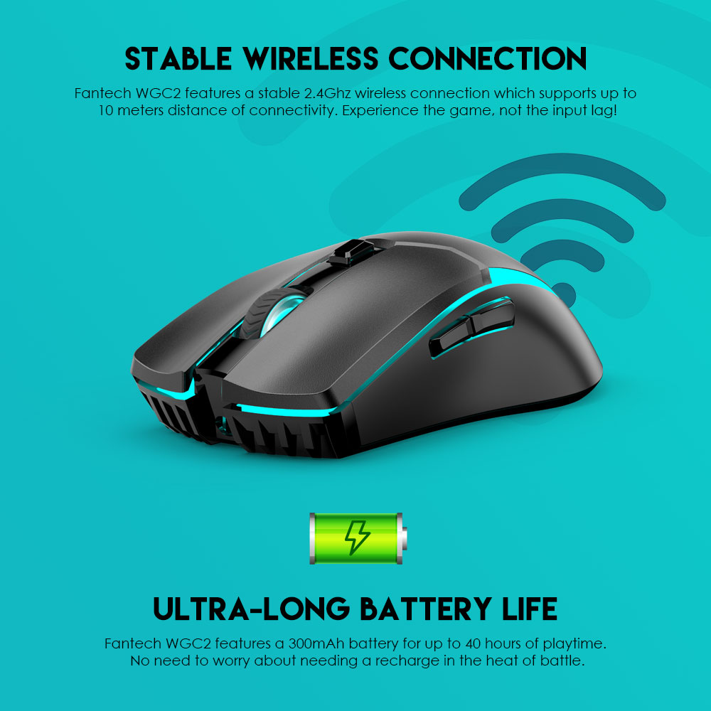 WGC2 VENOM II Vibe Edition Black Mouse Inalámbrico 4.000 DPI 9