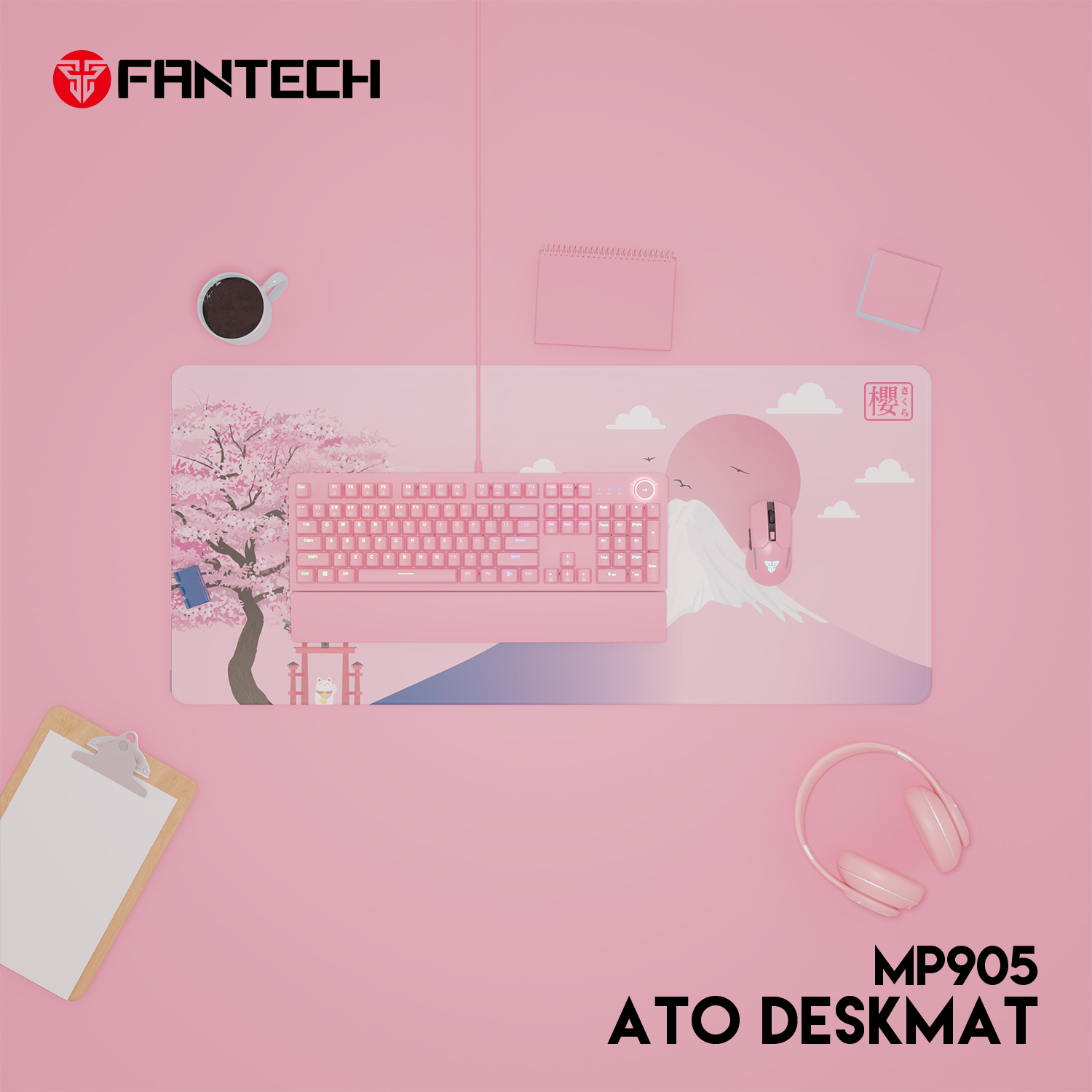 MP905 ATO Sakura Edition Mousepad Deskmat Talla XL 5