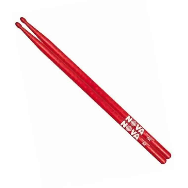 Baqueta NOVA - Vic Firth 5A Roja (Punta Madera) 1