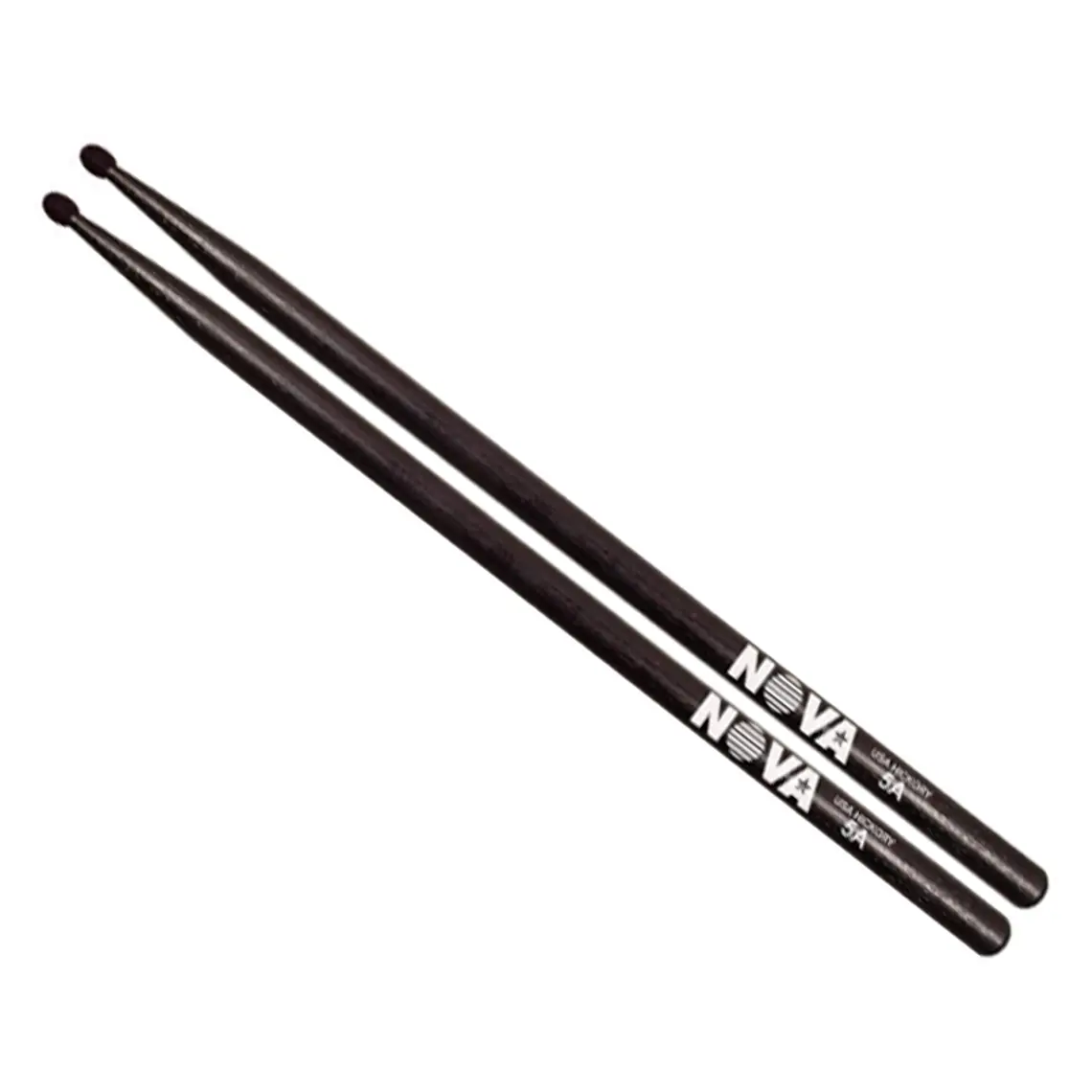 Baqueta NOVA - Vic Firth 5A Black (Punta Madera) 1