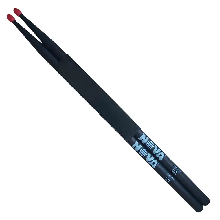 Baqueta NOVA - Vic Firth 5AN Black (Punta Nylon)  1