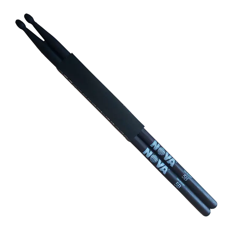 Baqueta NOVA - Vic Firth 5B Black (Punta Madera) 1