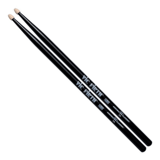 Baqueta VIC FIRTH - American Classic 5B Black (Punta Madera)