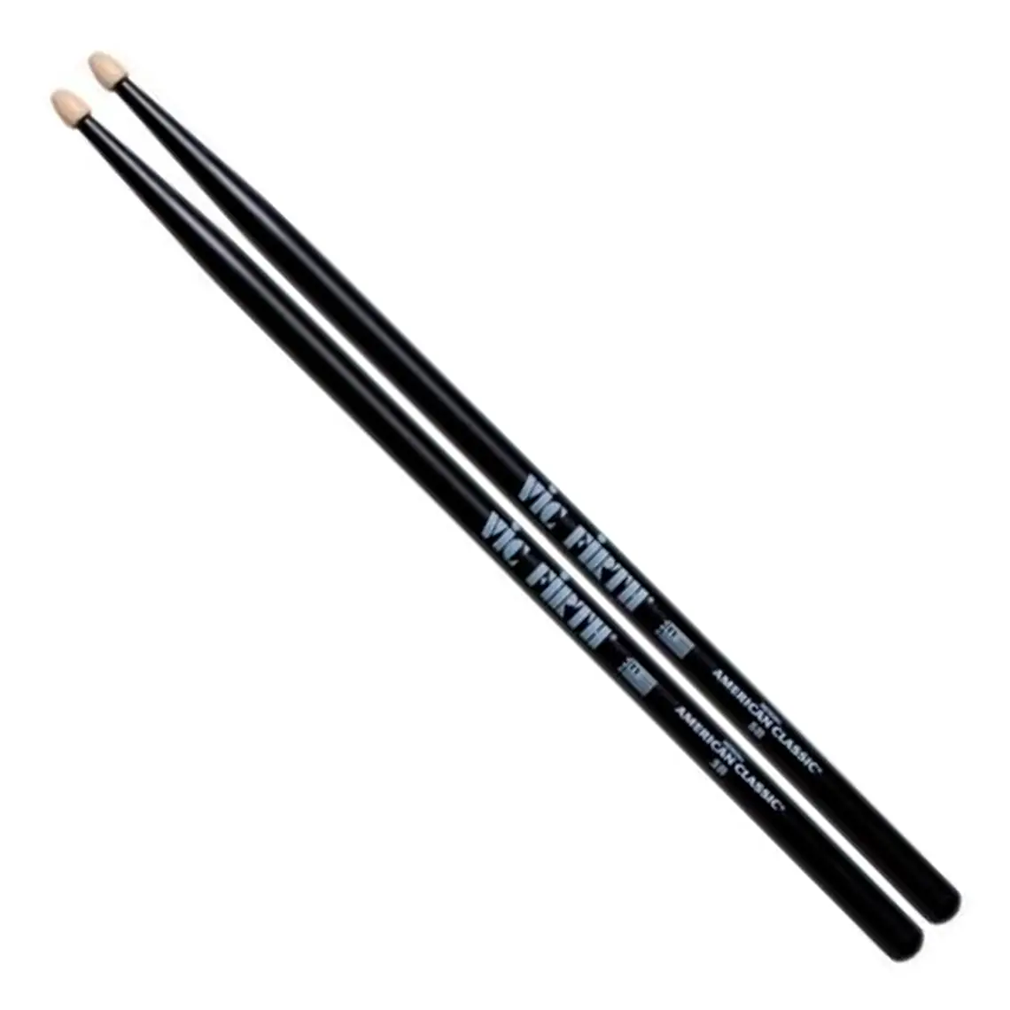 Baqueta VIC FIRTH - American Classic 5B Black (Punta Madera) 1