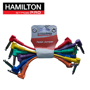 Hamilton - Stage Pro - Pack 6 Cables Patch, 15 cm