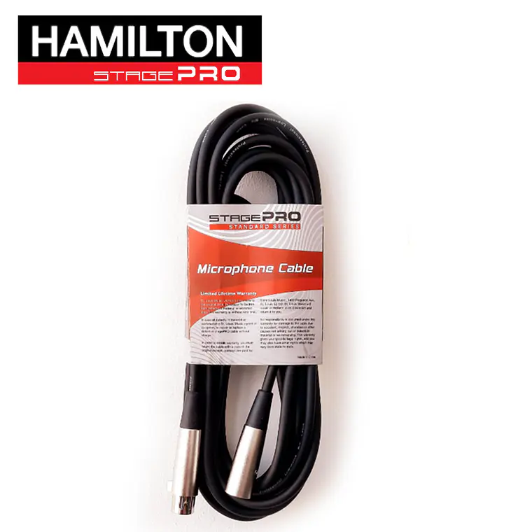 Hamilton -Stage Pro - Cable Micrófono XLR 6Mts 1