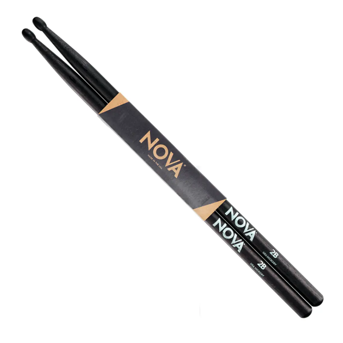 Baqueta NOVA - Vic Firth 2B Black (Punta Madera) 1