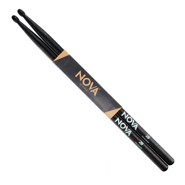 Baqueta NOVA - Vic Firth 2B Black (Punta Madera) 1