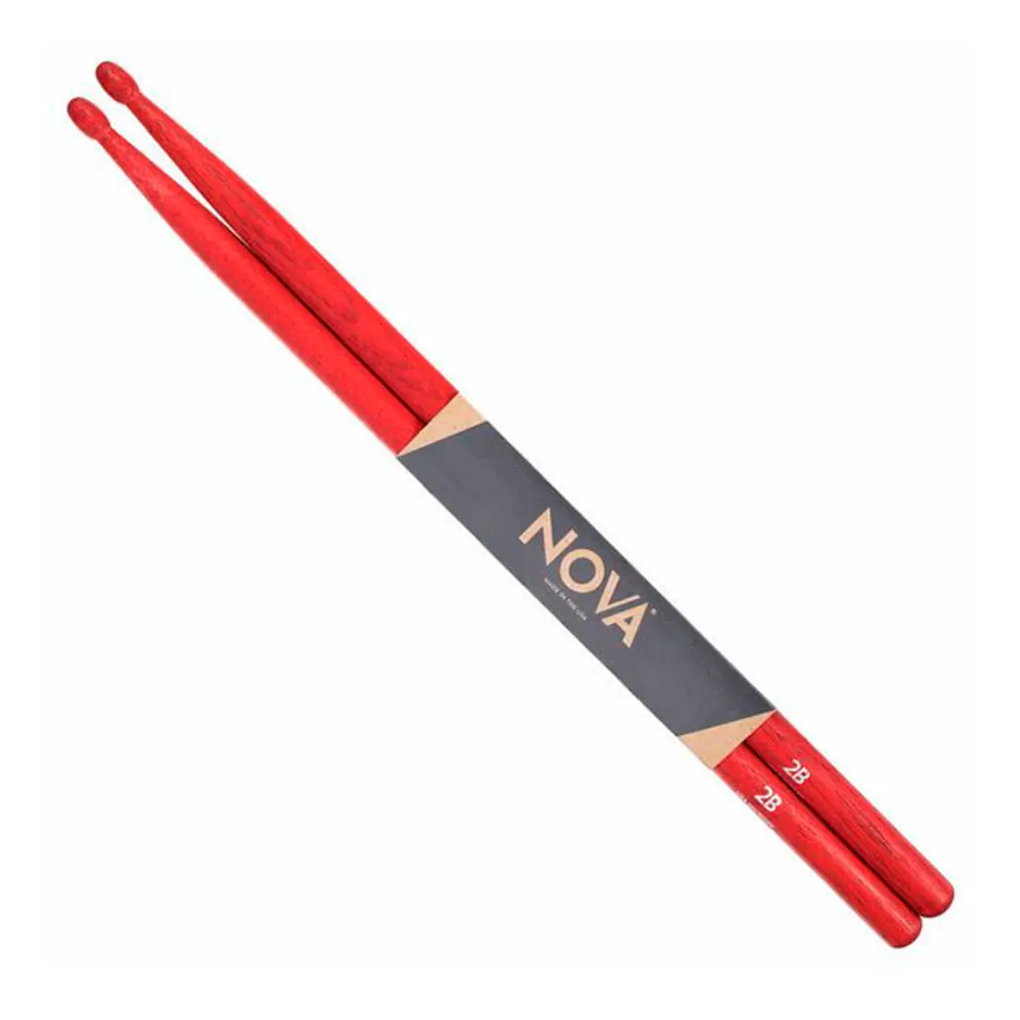 Baqueta NOVA - Vic Firth 2B Red (Punta Madera) 1