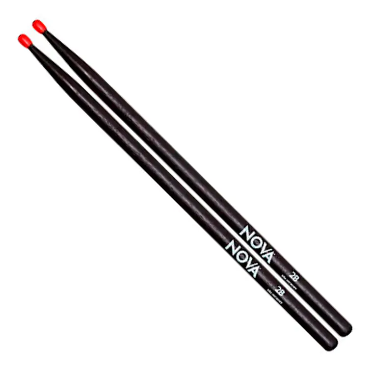 Baqueta NOVA - Vic Firth 2BN Black (Punta Nylon) 1