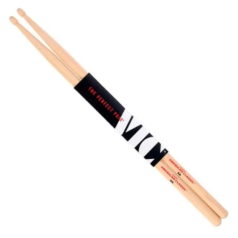 Baqueta VIC FIRTH - American Classic 5A Natural (Punta Madera) 1