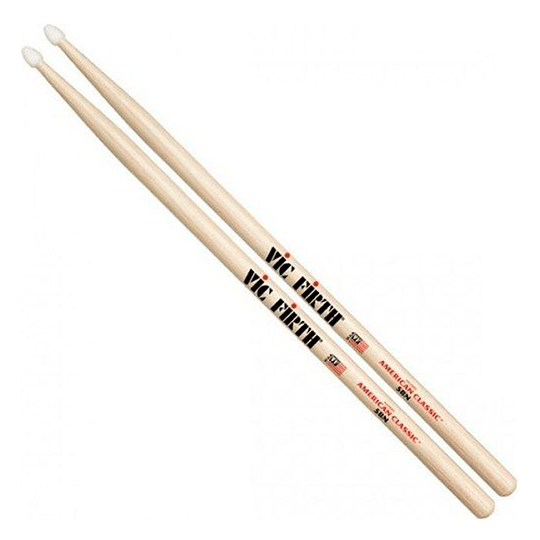 Baqueta VIC FIRTH - American Classic 5B Natural (Punta Nylon)