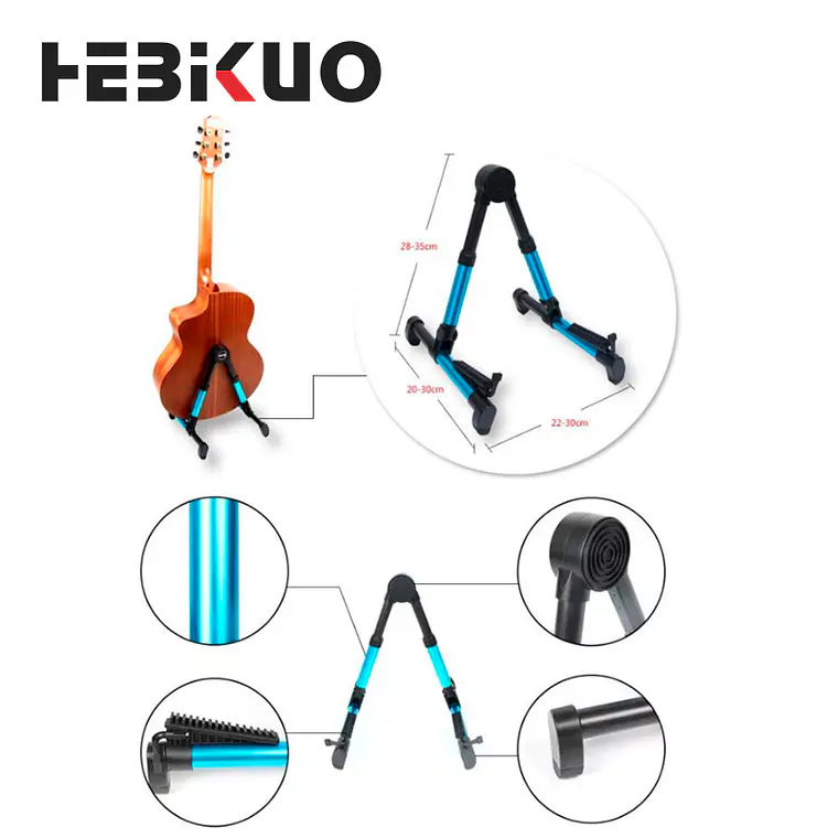 Hebikuo Atril Guitarra Bajo A-20 ROJO 3